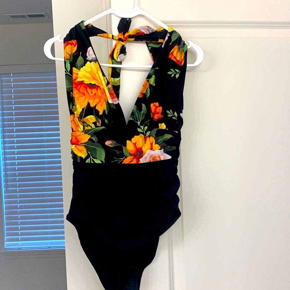 Brand new one piece large halter swim suit from Cupshe with tags  in place.